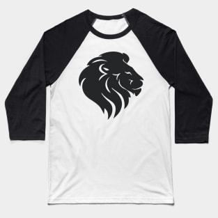 Lion Head Design Baseball T-Shirt